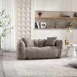 Soft beanbag chair with high resilience foam core for two people. The comfortable square recliner W1996P182154