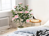 2 Pack Orange Artificial Camellia Tree with Blooming Flower - Pink 06699618
