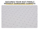 Matte Textured 2.2 90x120 cm Raised Design 36x48in Double-Fold PVC Floor Mat 10813339