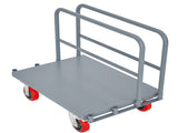 Steel Panel Truck, Heavy Duty Drywall Cart Lumber Cart Platform Truck Flat Cart, 2000lbs, 6" Swivel W1422P208629
