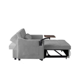 GREY VELVET SOFA BED W588136689