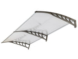 HT-200 x 100 Household Application Door Window Rain Cover Eaves Canopy Silver 38523902