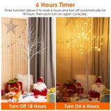 Lighted Birch Tree Artificial White Birch Twig Tree with 8 Warm White Lighting Modes for Wedding 46049228