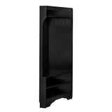 ON-TREND Minimalist Hall Tree with Shoe Bench, Versatile Entryway Coat Rack with 4 Hooks, N721P189665B
