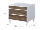 Lurel White & Weathered Oak Finish Accent Table B2726P288770