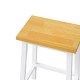 K&K Solid Wood Bar Stools , 25.6" Tall Set of 2 Bar Chairs, Kitchen Counter Stools N707P185529W