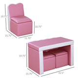 Kids 2-in-1 Sofa Sets-Pink 58179062