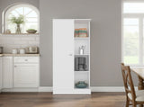 Rentz Multi-Storage Cabinet with Storage Compartments, and Versatile Organization, White B097P474301