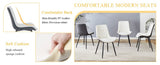 Extended Seat Cushion PU Dining Chair Set - Four Pieces.Smooth line design.Can integrate well into W1151P245711
