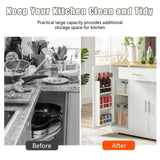 53'' Kitchen Storage Islands with Drawers and Trash Can Storage for Kitchen & Dining. Modern W1820P281267