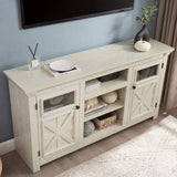 2 Doors Cabinet Farmhouse Cabinet, Farmhouse TV Stand Barn Design,Modern Farmhouse TV Media Stand, W1758P199934