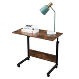 ZNTS [Old code:23373712]Rolling & Height adjustable P2 15MM Chipboard & Steel Side Table with Baffle 38873467