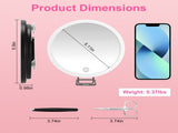 30X Magnifying Makeup Mirror with LED Lights, Rechargeable Travel Magnifier Mirror 3 Light Modes 23786306