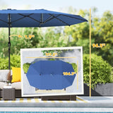 Outdoor beach umbrella/Double-Sided Sun Umbrella 18126179