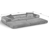 Convertible Sofa Bed Couch,80 Inch Boneless Couches for Living Room,Folding Sleeper Sofa Bed Queen W3396P483180
