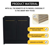 30 Inch Freestanding Bathroom Vanity -BVB09230BCT W999P182011
