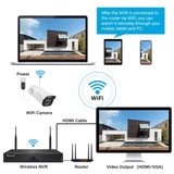 ZNTS Jennov 5MP Wireless Security Camera System Outdoor IP66 IR WIFI Camera 1TB NVR 27431981