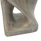 MGO Twist Shape Side Table, Wood-like texture, Grey Color N770P212233G