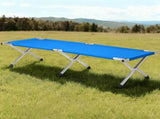 Portable Folding Camping Cot with Carrying Bag Army Blue 48905748