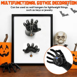 3Pcs Creepy Reaching Hands With Lighted Candles Wall Mounted Halloween Decoration Witch Devil Hand 19298057