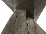 Zahi Weathered Oak Finish Accent Table B2726P360667