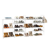 ZNTS FCH Double row 9 layers with handles Non-woven shoe rack Iron pipe + PP pad + plastic 18408970