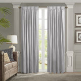 ZNTS Pleat Curtain Panel with Tieback B035129638