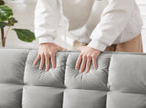 Modern Velvet Loveseat Futon Sofa Couch w/Pullout Bed,Small Love Seat Lounge Sofa w/Reclining W1359P183644