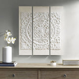 Triptych 3-piece Dimensional Resin Canvas Wall Art Set B03598780