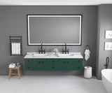 84 x 48 Inch LED Bathroom Mirror with Aluminum Frame, Wall Mounted Vanity Mirror, Anti-Fog, Memory, W2287P279143