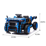 24V Two-seater Kids Ride On Electric Car W/parents control,Seat width 19.69in,400W motor,E-rear W1578P192976