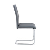 Modern Dining Chairs Set of 4, Side Dining Room/Kitchen Chairs, Faux Leather Upholstered Seat and N752P186170G