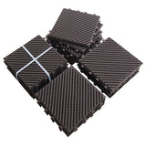 Patio Interlocking Deck Tiles, 12"x12" Square Composite Decking Tiles, Four Slat Plastic Outdoor W1859P224301