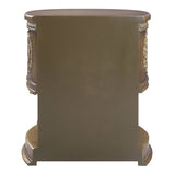 Brown and Gold 2-Drawer Nightstand B062P215401