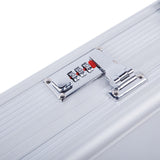 135*28*10cm Aluminum New Framed Locking Gun Pistol HandGun Lock Box Hard Storage Carry Case Silver 10867848