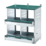4 Compartment Chicken Nesting Boxes, Metal Nesting Boxes Wall Mount Chicken Egg Laying Box for W1422P292939