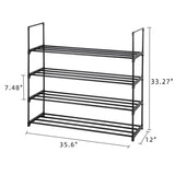 ZNTS 2 Set 4 Tiers Shoe Rack Shoe Tower Shelf Storage Organizer For Bedroom, Entryway, Hallway, and 42895024