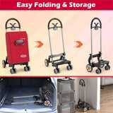 Red Folding Shopping Cart 14840092