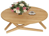 Round 2-in-1 Transformer Coffee Table with Adjustable Height, 16.5" for Coffee Table, 29.5" for N735P369877N