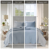 Full/Queen 3 Piece Reversible Scalloped Edge Quilt Set B035129069