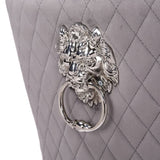 Simba Stainless Steel 2 Piece Chair Finish with Velvet Fabric in Dark Gray 808857571366