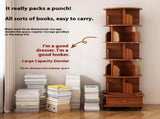 (UPGRADED) Rotating Bookshelf, 360 Display Corner Bookshelf for Small Space, 6 Tier Bookcase Storage W2641P326058