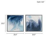 Abstract 2-piece Framed Canvas Wall Art Set B03598833