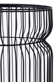 ET901 Modern Contemporary Metal Nested base and Tinted tempered glass top material 21" Height End B009P306197