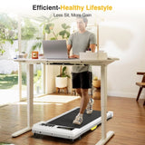 ZNTS Under Desk Treadmill, Walking Pad for Home/Office, Portable Walking Treadmill 2.25HP, Walking W2025P160491