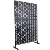 Outdoor & Indoor Privacy Metal Privacy 76" H48" W, Freestanding Decorative Privacy W465P193210