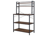5-Tier Bakers Rack with 10 S-Shaped Hooks, Industrial Microwave Oven Stand, Free Standing 55910941