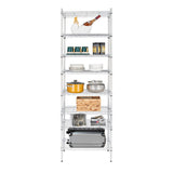 8-Tier Wire Shelving Unit Adjustable Steel Wire Rack Chrome 27635557