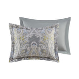 6 Piece Cotton Comforter Set Grey King B03595745