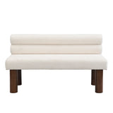 Upholstered Dining Bench, End of Bed, Entryway Bench, Boucle Ottoman for Dining Room, Bedroom, N779P292154A